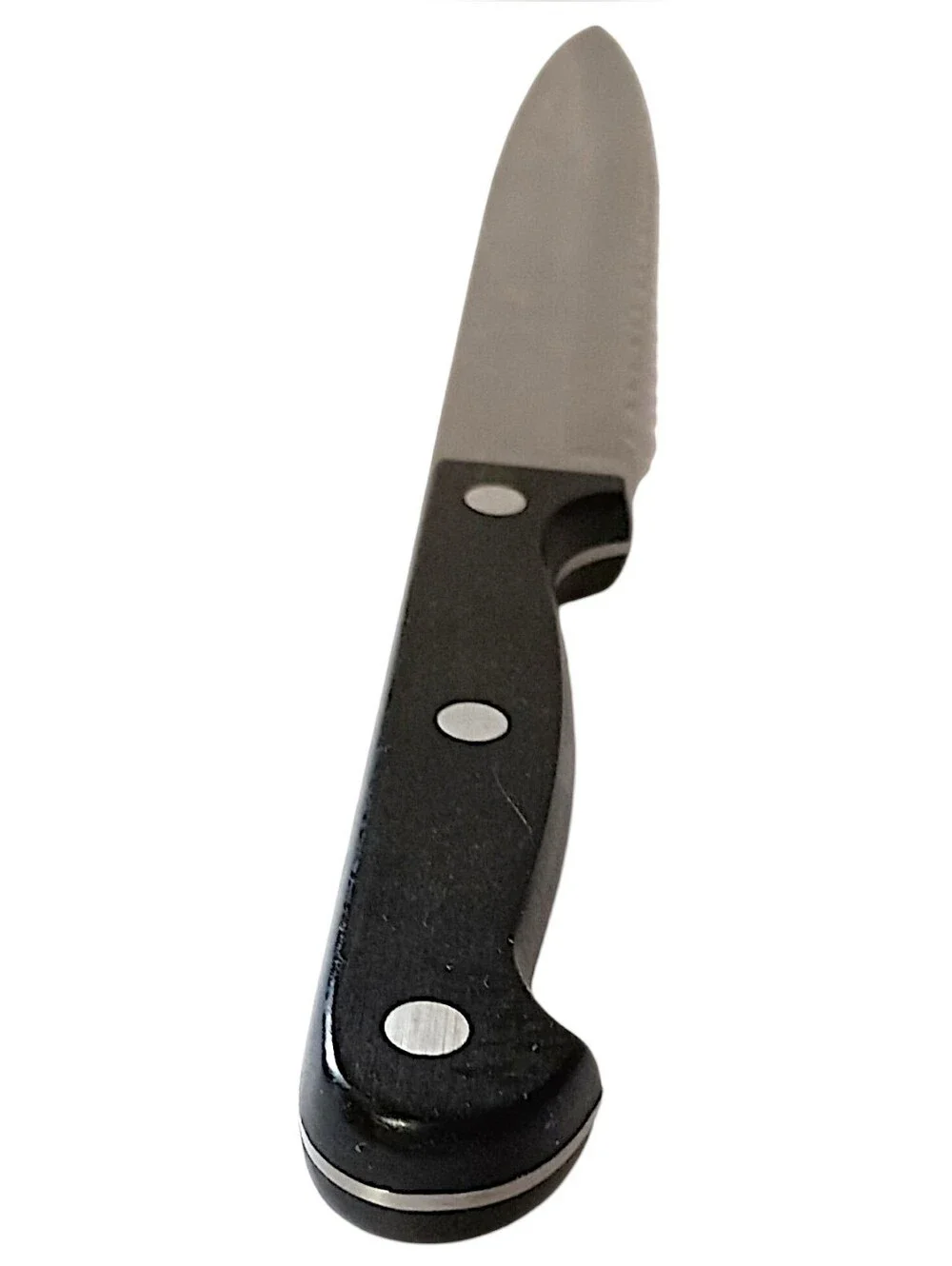 Ginsu Kiso Slicer Knife Black Handle Dishwasher Safe Stainless Steel Blade